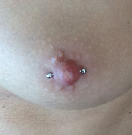 Nipple with properly fitted barbell