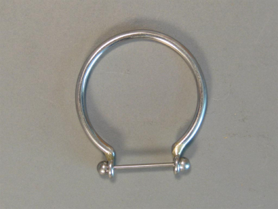 A plain frenum loop with straight barbell