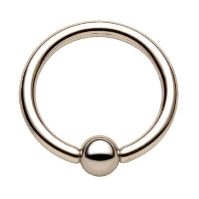 A captive bead ring is another jewelry style that can be worn in the fourchette piercing