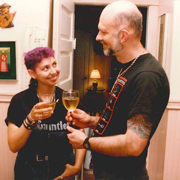 With Gauntlet founder, Jim Ward, celebrating his birthday circa 1989