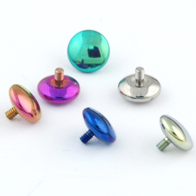Threaded "MNM" ends can offer a lower profile than balls if minimizing the jewelry is desired