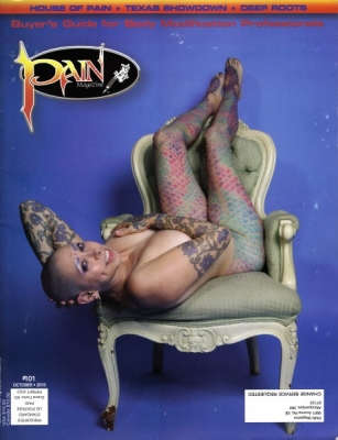 Me on the cover of Pain Magazine