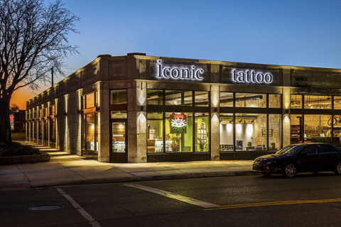 The exterior of Iconic Tattoo and Body Piercing in Detroit