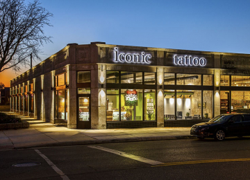 The exterior of Iconic Tattoo and Body Piercing in Detroit